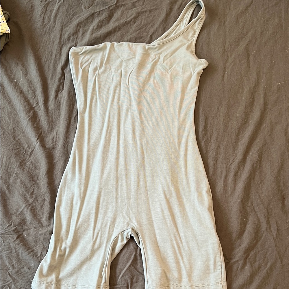 JLUXLABEL Sage One-Shoulder Romper